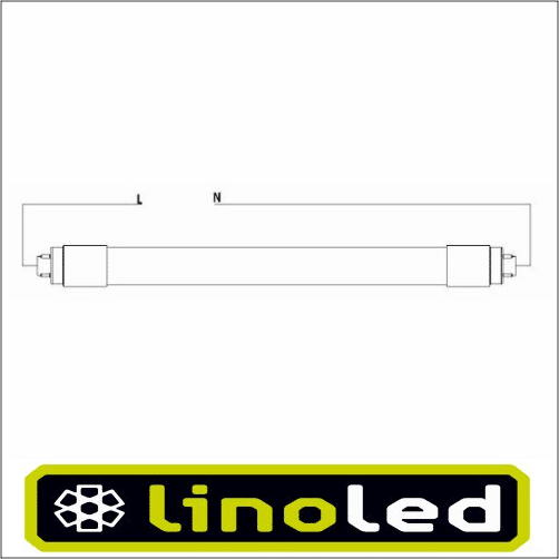 T5 led tl 24 Watt 1449mm milky, 3000K - Afbeelding 2