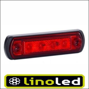 led markeringslicht rood met reflector 12-24 volt linoled.nl
