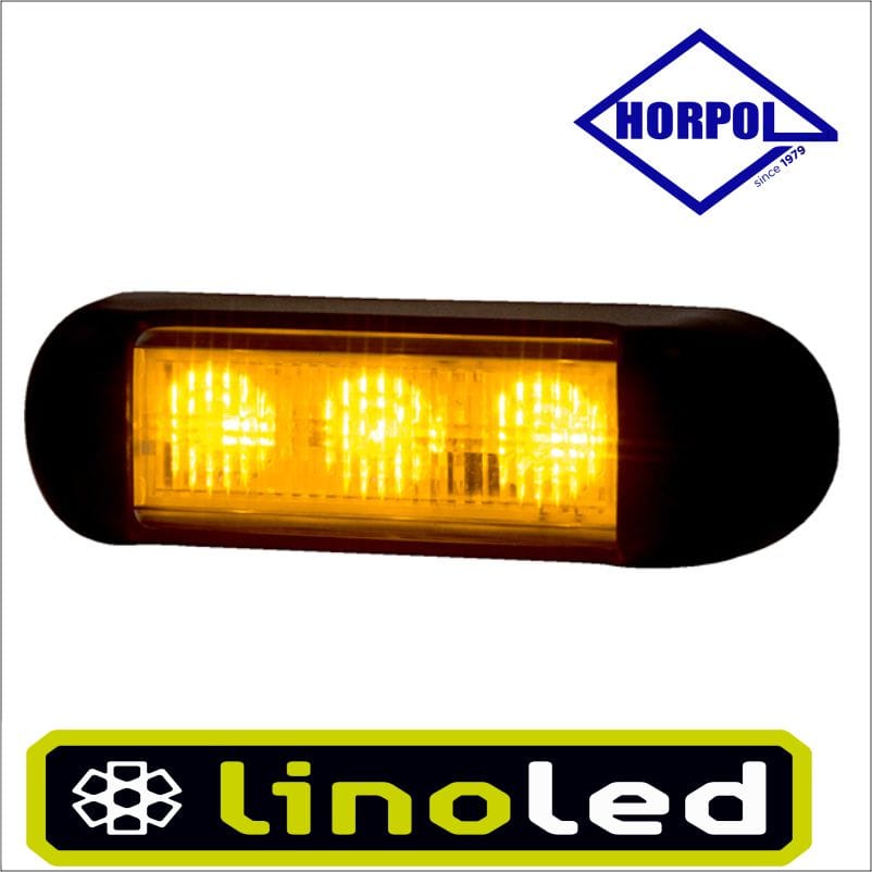 Horpol LDO 2675 led flitser 12-24V amber - Afbeelding 2