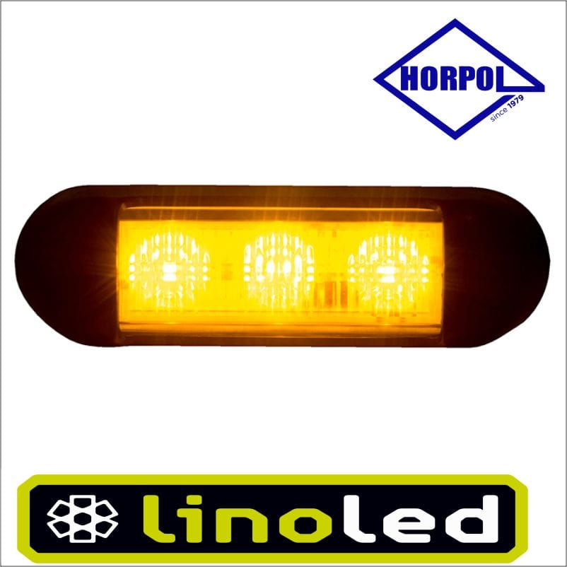 Horpol LDO 2675 led flitser 12-24V amber - Afbeelding 3
