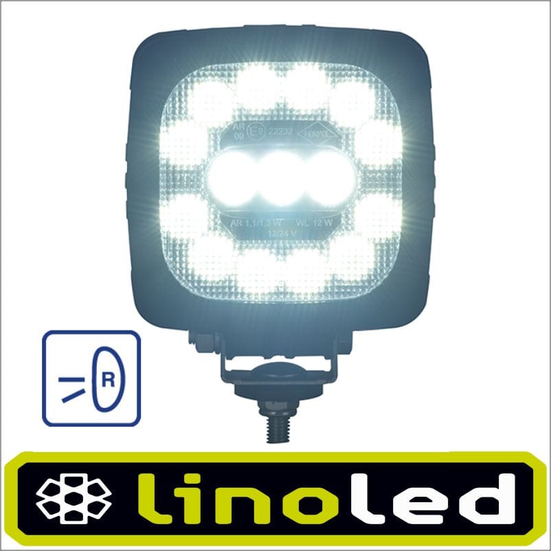 Horpol LRD2681 LED werklamp 12 watt met achteruitrij functie - Afbeelding 3