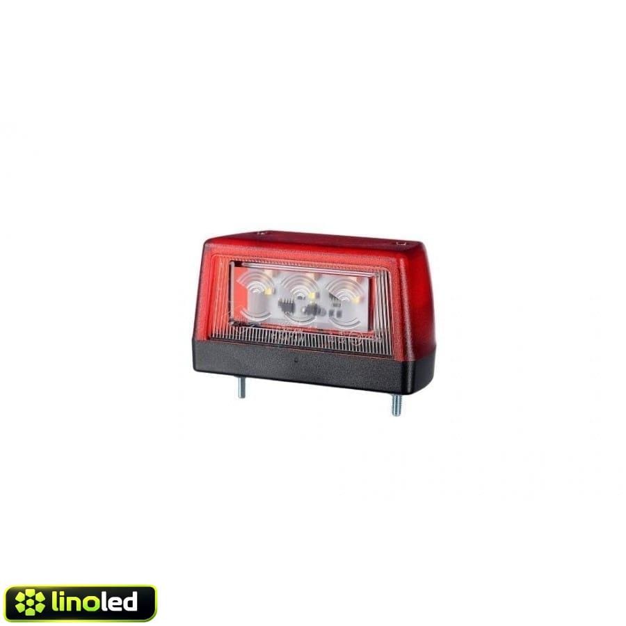 LED kentekenverlichting - 12-24V - rood - IP67