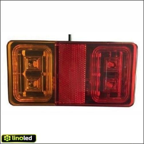 LED Achterlicht rechthoek - 12-24V - IP67 - Rood