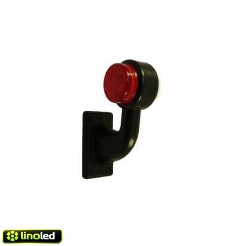 LED breedtelamp haaks kort - 10-30V - rechts - IP67