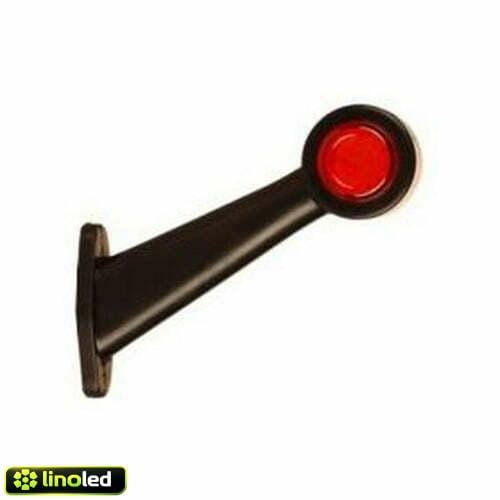 LED breedtelamp schuin lang - 10-30V - rechts - IP67