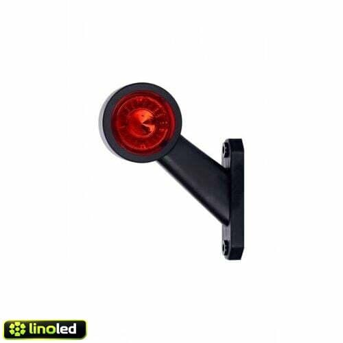 LED breedtelamp schuin kort - 10-30V - links - IP67